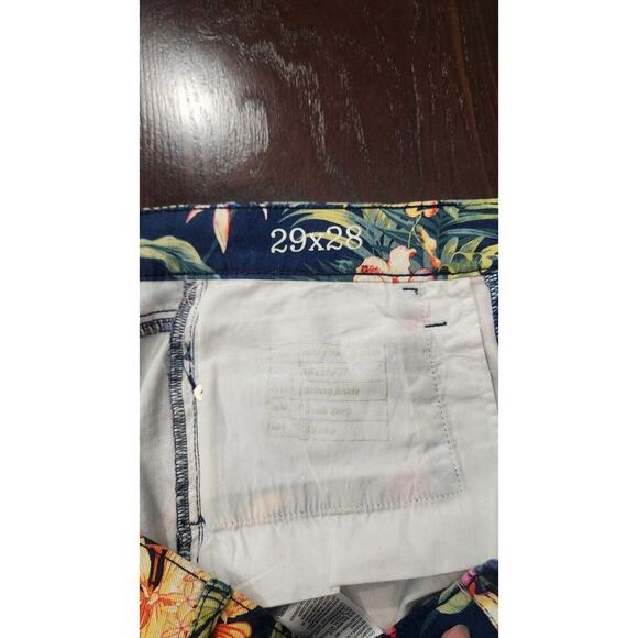 Tommy Bahama Denim Skinny Ankle Pant 29x28 Tropical Floral Print Blue TW117907 - Picture 5 of 10